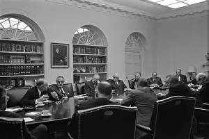 Statesmen Prints: President Lyndon Johnson meets with The Wise Men