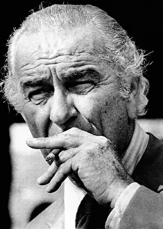 Retirement Prints: Former President Lyndon Johnson resumed smoking after he left the presidency