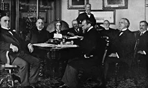 9 People Prints: President McKinley and his cabinet, 1898 At far left: William McKinley