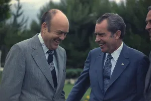 December Prints: President Nixon with Melvin Laird his Secretary of Defense from 1969-73