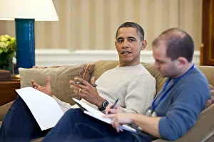Sofa Prints: President Obama with Ben Rhodes