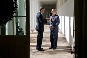 Mitch Prints: President Obama with incoming Senate Majority Leader Mitch McConnell on Nov
