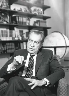 Bookshelves Prints: Former President Richard Nixon in 1989