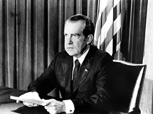 President Prints: President Richard Nixon announcing his resignation
