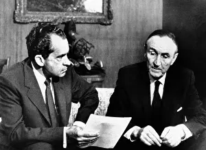 Csu 2012 10 Prints: President Richard Nixon meets with Senate Majority leader Mike Mansfield