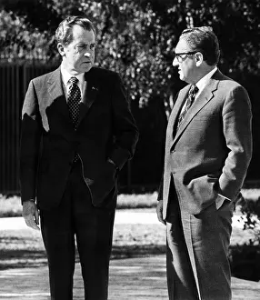 Kissinger Prints: President Richard Nixon with his National Security Adviser