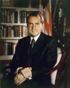 Images Dated 17th November 2011: President Richard Nixon in an official portrait taken in the Oval Office. July 8 1971