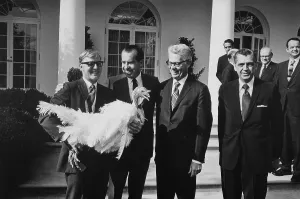 Thanksgiving Prints: President Richard Nixon receives a Thanksgiving Turkey a ritual started by Harry Truman in the 1940s
