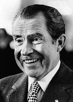 Narcotics Prints: President Richard Nixon smiling broadly