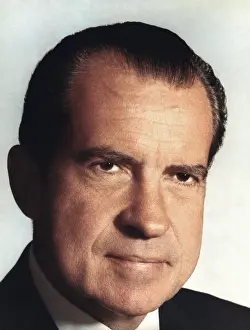 Centrist Prints: President Richard Nixon in a White House portrait dated July 11, 1970 (BSLOC_2021_3_15)