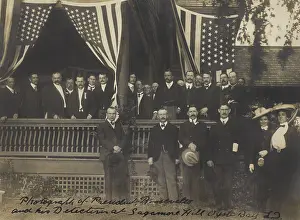 White Collar Prints: President Roosevelt and his detectives at Sagamore Hill, Oyster Bay, Long Island c. 1902