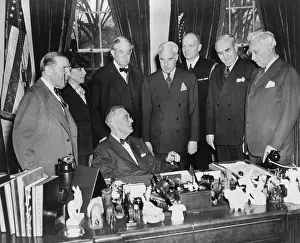 Delegates Prints: President Roosevelt, meets U.S