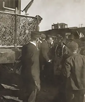 Pants Prints: President Roosevelt shaking hands with the Mayor of Texline