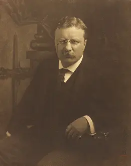 White Collar Prints: President Theodore Roosevelt, 1905 photographic portrait by Japanese-American