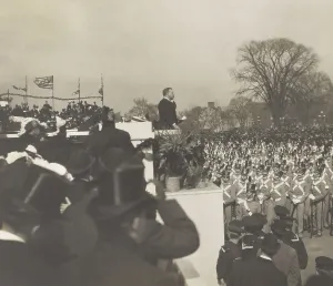 2017 Prints: President Theodore Roosevelt delivering his inaugural address at US Capitol, March 4, 1905