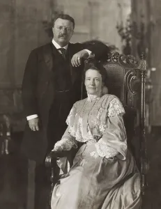 Lcgr1216 Prints: President Theodore Roosevelt and First Lady Edith Carow Roosevelt, 1908