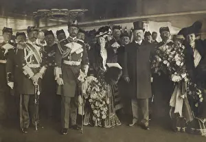 Pince Nez Prints: President Theodore Roosevelt with group including Prince Henry of Prussia, Feb. 25, 1902