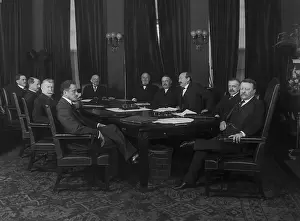 White Collar Prints: President Theodore Roosevelt with members of his cabinet 1908