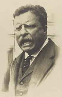 Colonel Prints: Former President Theodore Roosevelt speaking, c. 1911-12 (BSLOC_2017_8_42)