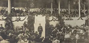 Audience Prints: President Theodore Roosevelt speaking at the corner-stone laying
