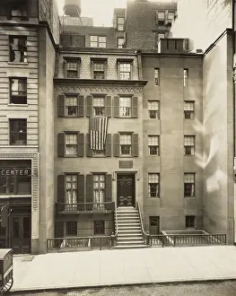 Lcgr1704 Prints: President Theodore Roosevelt's was born and raised in a townhouse at 28 E