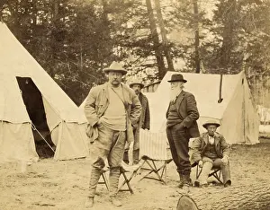 Casual Prints: President Theodore Roosevelts camp near Losser Creek in Yellowstone National Park