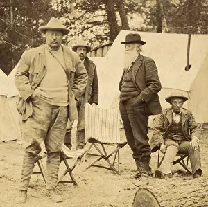 Casual Prints: President Theodore Roosevelts camp near Losser Creek in Yellowstone National Park