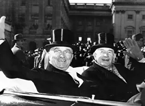 President Truman with his Vice President, former Democratic Senate leader Alben Barkley. On inauguration Day, Jan. 20, 1949. (CSU_ALPHA_176) CSU Archives/Everett Collection