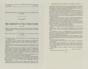Lcgr1411 Prints: President Truman's Message to Congress