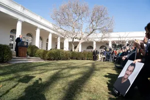 Adults Prints: President Trump delivers remarks supporting his declaration of a National Emergency on the US/Mexican border