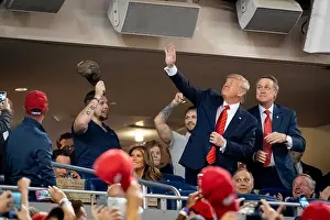Informal Prints: President Trump and First Lady Melania Trump attend the World Series Game in Washington
