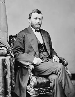 Sideburns Prints: President Ulysses S. Grant, c. 1868-72. Photo by Mathew Brady Studio (BSLOC_2018_10_81)
