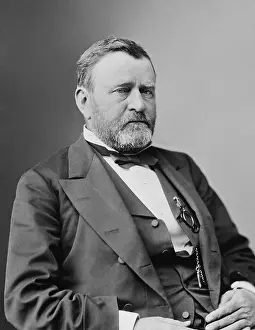 Sideburns Prints: President Ulysses S. Grant, c. 1870-80. Photo by Mathew Brady Studio (BSLOC_2018_10_75)