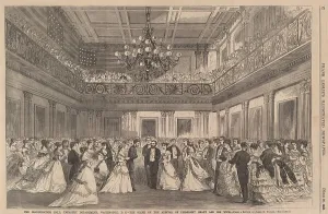 Formal Attire Prints: President Ulysses S. Grant and wife Julia arriving at the Inauguration Ball