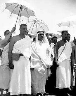 Middle East Prints: President of the United Arab Republic Gamal Abdel Nasser (forground)