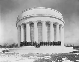 Circular Prints: President Warren Harding and his wife Florence are buried in the Harding Tomb, Marion Ohio