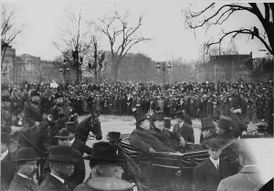 Images Dated 26th November 2007: President William Howard Taft (1857-1930) and President Elect Woodrow Wilson (1856-1924)