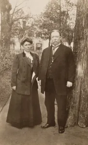 William Howard Prints: President William Howard Taft with First Lady, Helen Nellie Taft in 1909