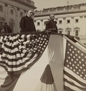 Platform Prints: President William McKinley honors Admiral George Dewey at US Capitol, Oct. 3, 1899