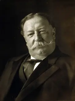 1900 1910 Prints: President William Taft (1857-1930) in a portrait made on March 11
