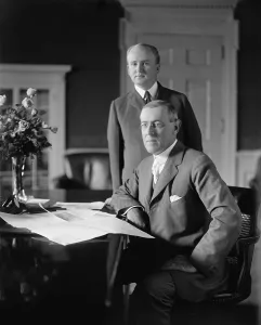 Secretary Prints: President Woodrow will with his private secretary Joseph Patrick Tumulty 1870-1954