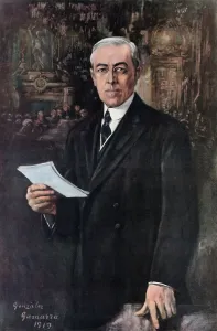 Speeches Prints: President Woodrow Wilson at the Versailles Peace Conference, 1919