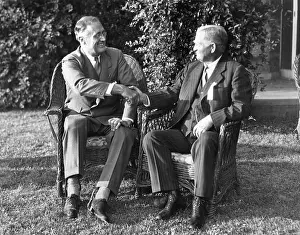 Running Mates Prints: Presidential nominee Gov. Franklin Roosevelt with his running mate John Nance Garner of Texas