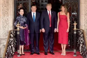 Public Appearance Prints: Presidents Donald Trump and Xi Jingping with their wives