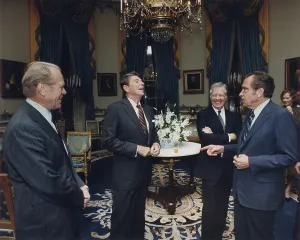 Candid Group Portraits Prints: Four Presidents, Gerald Ford, Ronald Reagan