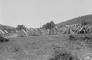 Fishing Prints: President's Herbert Hoover's Marine Guard encampment on the Rapidan River
