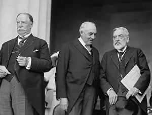 National Mall Prints: Two Presidents with Robert Lincoln at the dedication of the Lincoln Memorial on May 20