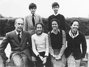 Parents Prints: Presidents Valery Giscard d'Estaing with his family