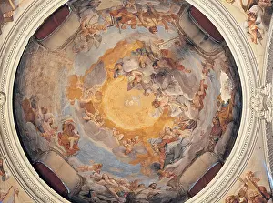 Emilia Romagna Prints: Preti Mattia, The Virgin and Christ in Glory