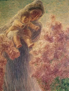 PREVIATIGaetano (1852-1920). Mammina. end 19th c. Oil on canvas. ITALY. Rome. Galleria Nazionale d'Arte Moderna (National Gallery of Modern Art)